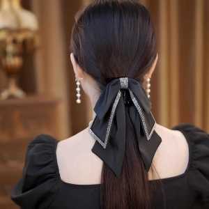 Kẹp Tóc Cá Mập Kiểu Pháp Có Nơ Bướm Và Dây Thừng Cho Phụ Nữ Phụ Kiện Tóc Thời Trang Mới Về Kẹp Tóc Đuôi Ngựa Cao Cấp