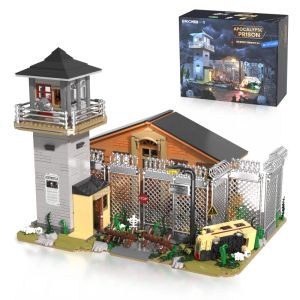 2288PCS Apocalypse Prison Building Blocks MOC Jail Model Desktop Decoration Splicing Assembly Brick Puzzle Toys Children Gift
