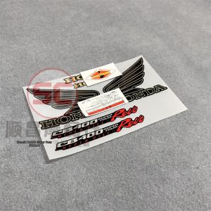 New R&G CB400 VTEC Fourth Generation Motorcycle Tank Side Cover Sticker Wings Line Decal for Motorcycle Decoration Care