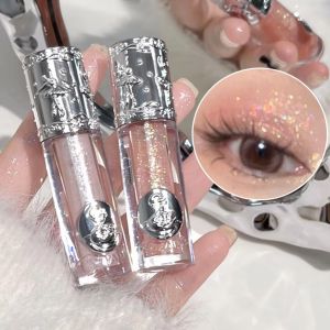 Lấp Lánh long lanh phấn mắt dạng lỏng Pearlescent ánh sáng lung linh đơn sắc Matte Nude Eyeshadow Sequins Eye Shadow Highlighter trang điểm mắt