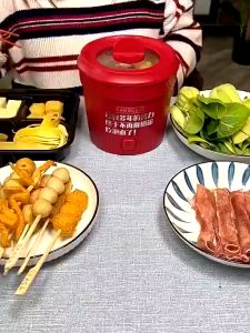 Nồi lẩu điện mini đa năng Ca nấu mì Cốc ăn lẩu Cô Đơn dung tích 1.5L công suất 500W phủ chống dính