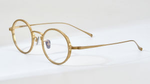 FONEX แว่นตากลมสไตล์วินเทจเรโทรชายกรอบแว่นตาไททาเนียมขอบเต็มญี่ปุ่นคุณภาพสูงเบา KJ50แว่นสายตาตามสั่ง