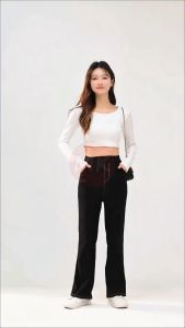 MK mini bootcut pants women Vera Women Mini Bootcut High Waist Stretch Pants seluar bootcut perempuan [P7/520]