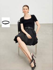 Vero Moda | Short Sleeve Cinched Waist A-Line Blossom Short Dress 2026 Summer New