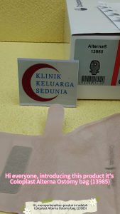 COLOPLAST CP 13985 ALTERNA Ostomy Bag Opaque 50MM 2 piece open 康乐保造口袋不透明50毫米2件式开口