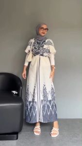 ZUDEVA - CLARA SERIES Set Couple Etnik Tenun Baju Batik Sarimbit Kondangan Seragam Lebaran Keluarga TUNANGAN Pasangan DRESS SET KEMEJA