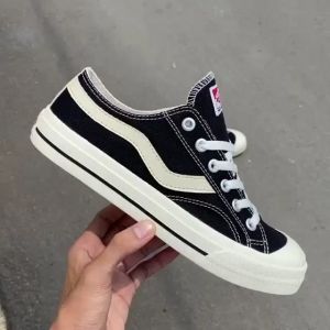 SEPATU VENTELA PUBLIC IN LOW HITAM PUTIH PRIA WANITA PREMIUM