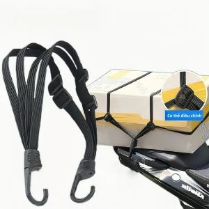 Dây Đàn Hồi Dây Đeo Mũ Bảo Hiểm Xe Máy 60Cm/90Cm Có Thể Điều Chỉnh Ghế Sau Cố Định Dải Lưới Hành Lý Phụ Kiện Cho Người Đi Xe Máy