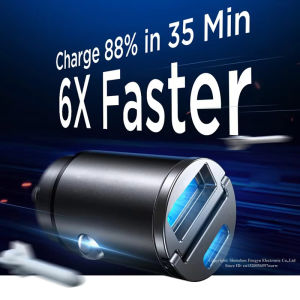 Aitemay 40W Mini USB Car Charger PD QC 3.0 Mini Car Chargers Super Fast Charging Adapter for Phone Mobile Phone Charger