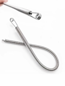 Spring Loop Threader Bendable Multi-Purpose Drawstring Threader Tool Cord Threading Tool for Eyelets Elastic and Lace