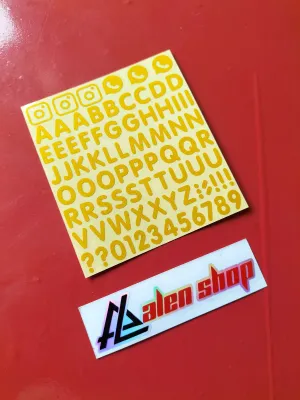 STIKER CUTTING ABCD. ABJAD. HURUF
