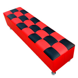 Modern Simple Style Grid Pattern Sofa Bench Corridor Resting Chair Shoe Store Try on Shoe Bench Try Room Bench Wooden Material