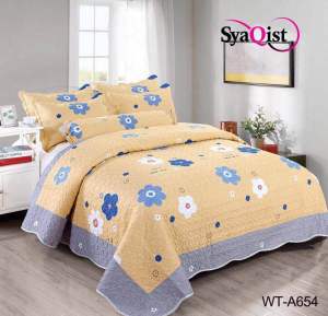 CADAR COTTON PATCHWORK SYAQIST SUPER KING PATCHWORK PRINTED 6IN1 / CADAR CANTIK / CADAR MURAH