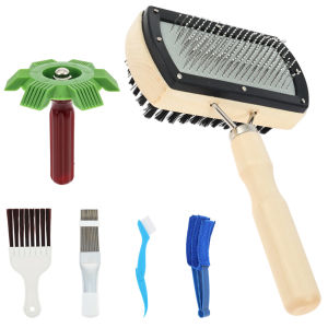 2/4/6 Pcs AC Coil Cleaning Brush Air Conditioner Condenser Fin Cleaning Brush Kit Portable Air Conditioner Fin Comb Cleaner Set