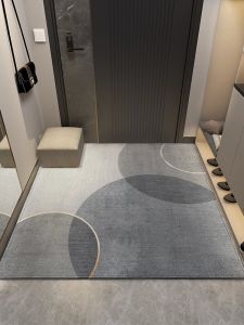 Customizable Entrance Door Mat Anti-Slip Indoor Outdoor Mat Home Door Rug Living Room Hallway Foot Pad Geometric Pattern Modern Simple