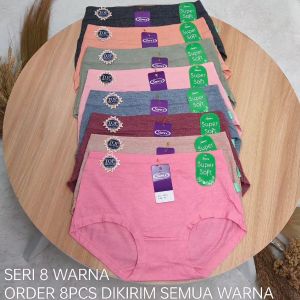 Celana Dalam Sorex 1253 Size M-XXL Bahan Supersoft Mix Katun Lembut Cutting Midi / Celana Dalam Midi Wanita