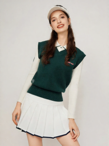 RYDER CUP EST．1927 | Fashion Retro V-neck Womens Golf Sweater Vest