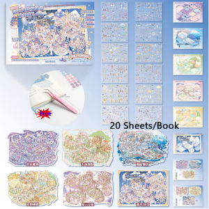 Mr.paper | 20 Miếng Dán Cảnh Thu Nhỏ 3D Siêu Lớn Hình Ngôi Nhà Dễ Thương Đồ Dùng Học Tập Vui Nhộn Tự Làm Cho Học Sinh