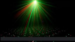 Mini Laser Stage Light Projector Lighting Party DJ Disco KTV Show Lampu Otomatis sesuai Volume music