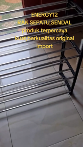 Rak alumunium sepatu - sendal susun asli original