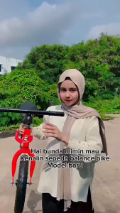 SEPEDA ANAK BALANCE BIKE TANPA PEDAL PUSH BIKE KESEIMBANGAN