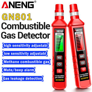 ANENG | ANENG GN801 Combustible Gas Detector with 300~10000ppm Detection Sensitivity Adjustable Kitchen Natural Gas Gas Leakage Alarm