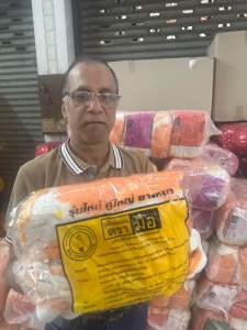 ถุงมือผ้าเคลือบยางพาราสีส้ม ถุงมือจับกระจก บรรจุ6คู่ต่ออออเดอร์ ถุงมือกันลื่น กันบาด ถุงมือเคลือบยางตรามือ