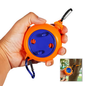 Dây Phơi Quần Áo Thu Gọn 10M Bằng Nylon Chống Gió Chống Trơn Trượt Dùng Cho Ngoài Trời Cắm Trại Khách Sạn Màu Cam Phụ Kiện Đa Năng