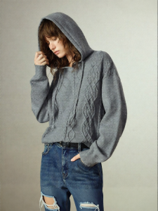 Toyouth | Hooded Argyle Winter Womens Sweater
