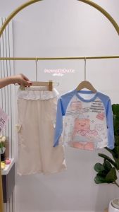 ชุดคาโก้เด็กผู้หญิงครบเซ็ต ยกระดับแฟชั่น! น้ำหนัก 10-30กิโล รหัสBLUE