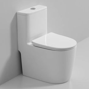 Bồn cầu 1 khối men phủ nano bồn cầu liền khối bồn cầu viền mỏng bồn cầu thành mỏng bồn cầu xả xoáy kết hợp xả đầy thế hệ mới thành mỏng dễ vệ sinh hot 2023