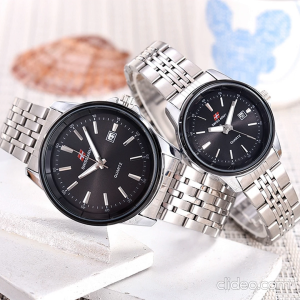Jam Tangan Pria Kasual Swiss Army Rantai Tanggal SA 5539 Silver white - Kualitas Terbaik dengan Desain Elegan