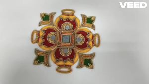 Traditional Reusable Handcrafted Pongal Pot Model Rangoli | Beautiful Festive Home Decor Acrylic Rangoli | Diwali Decoration with Studded Stones (Size - 10 inches)