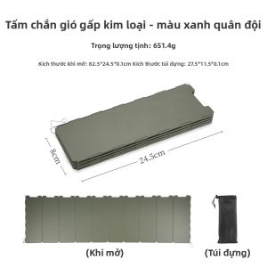 Kính Chắn Gió Gập Đựng Cho Lò Nướng Trại