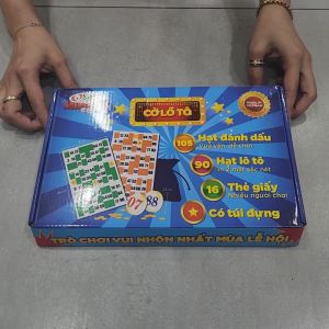 [Sato] Cờ Lô Tô Nhựa Melamine Cao Cấp 2 Mặt Số Loại Xịn Cờ Loto Giải Trí Đồ Chơi Ngày Tết Sato063