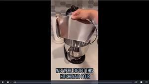 1 Bộ Bảo Vệ Chống Đổ Bằng Thép Không Gỉ Tương Thích Với Máy Trộn Đứng Đầu Nghiêng KITCHENAID - Phụ Kiện Bát Trộn An Toàn Thực Phẩm