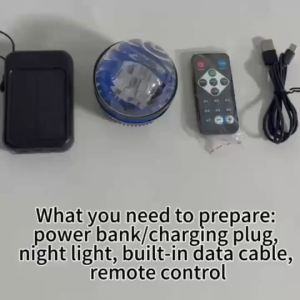 Lampu Tayangan USB Pelbagai Fungsi - Kesan Aurora & Langit Berbintang dengan Alat Jauh Lampu Malam Gelombang 7 Warna untuk Bilik Tidur Ruang Tamu