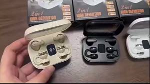 New Wireless two-in-one Bluetooth headphones with long battery life and a digital display screen Game headphones