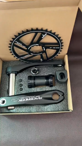 BYCON Bicycle Crankset for MTB 170mm Length 36-42T Narrow Wide Chainrings Hollowtech Alloy Crank with BB