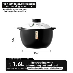 ZIYINGCHA | Stovetop Adaptable Ceramics Pot For Home Use