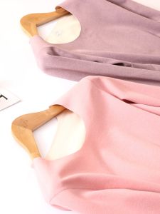 Thickened Fleece Warmth Underwear Womens Long Sleeve Thermal Top Thin Velvet Warm Inner Wear Autumn Clothes Set for Young Ladies