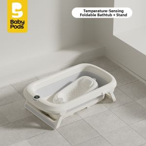 baby pods | Temperature Sensing Foldable Baby Bath Tub