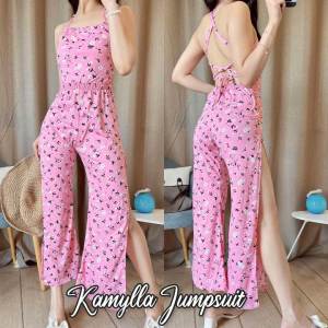 Kamylla Jumpsuit Tied Back with slit