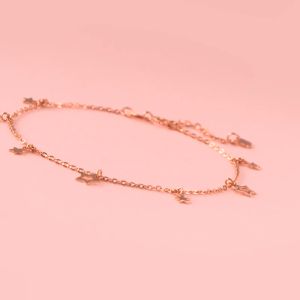 Chow Sang Sang Minty Collection 18K Rose Gold Starry Bracelet 92818B