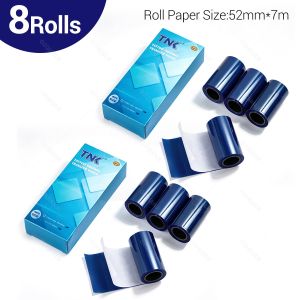 2 Inch 52mm Tattoo Tranfer Paper 1/4/8/12 Rolls Simple and Easy-to-Use for Portable Mini Tattoo Printer C50 DIY Tiny Tattoo Roll