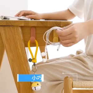 (1 PCS) J Shape Plastic Wall Hook Multifunction Hanging Hook Seamless Mini Strong Punch-Free Household Kitchen Hanger