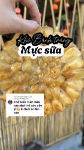 1KG Bánh Tráng Mực Trắng Đẹp Giòn Rụm Răng Rắc- VỰA KHÔ MINH TRIẾT