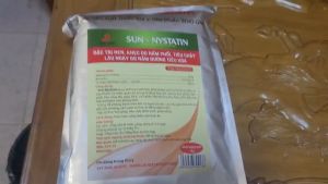 Nystatin 100g và 1kg nấm da nâm họng nâm cóc hầu nấm đường tiêu hóa gia súc gia cầm