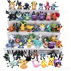 Takara Tomy | 24-72Pcs Pokemon Anime Figure Pikachu Action Toys 4-6cm Cartoon Mini Pet Ornamental Decoration Collect Model Doll Toy Gift