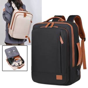 USB Expandable Hiking Backpack Travel Laptop Rucksack Sport Gym Yoga Bag Dry Wet Outdoor Climbing Bag Business College Schoolbag